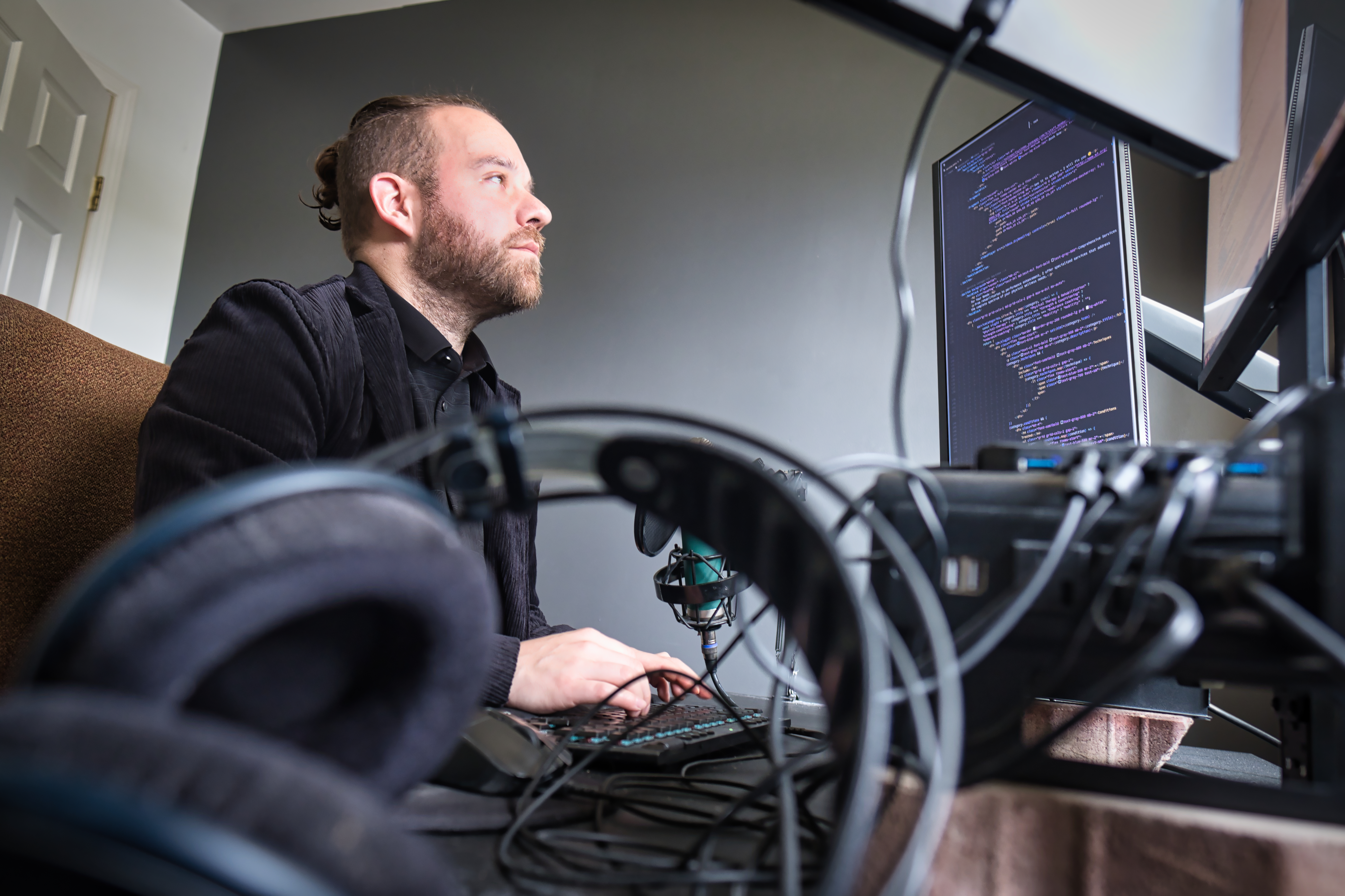 Sean client touching screen